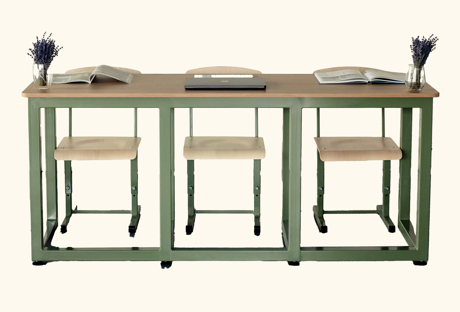 Masă laborator cu 3 locuri